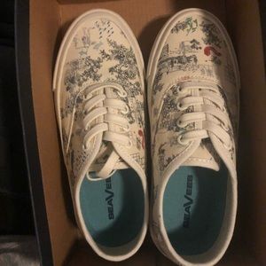 Kids size one Seavers sneakers